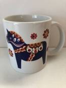 Blue Dala Horse Mug